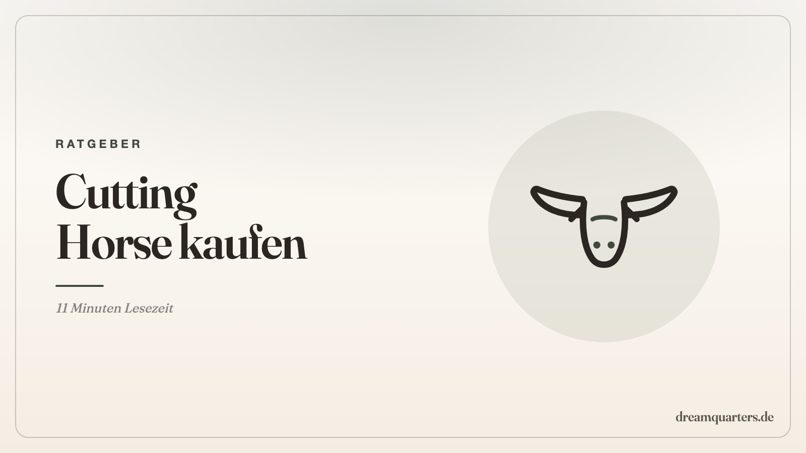 Cutting Horse kaufen: Der vollständige Ratgeber für Europa (2026)