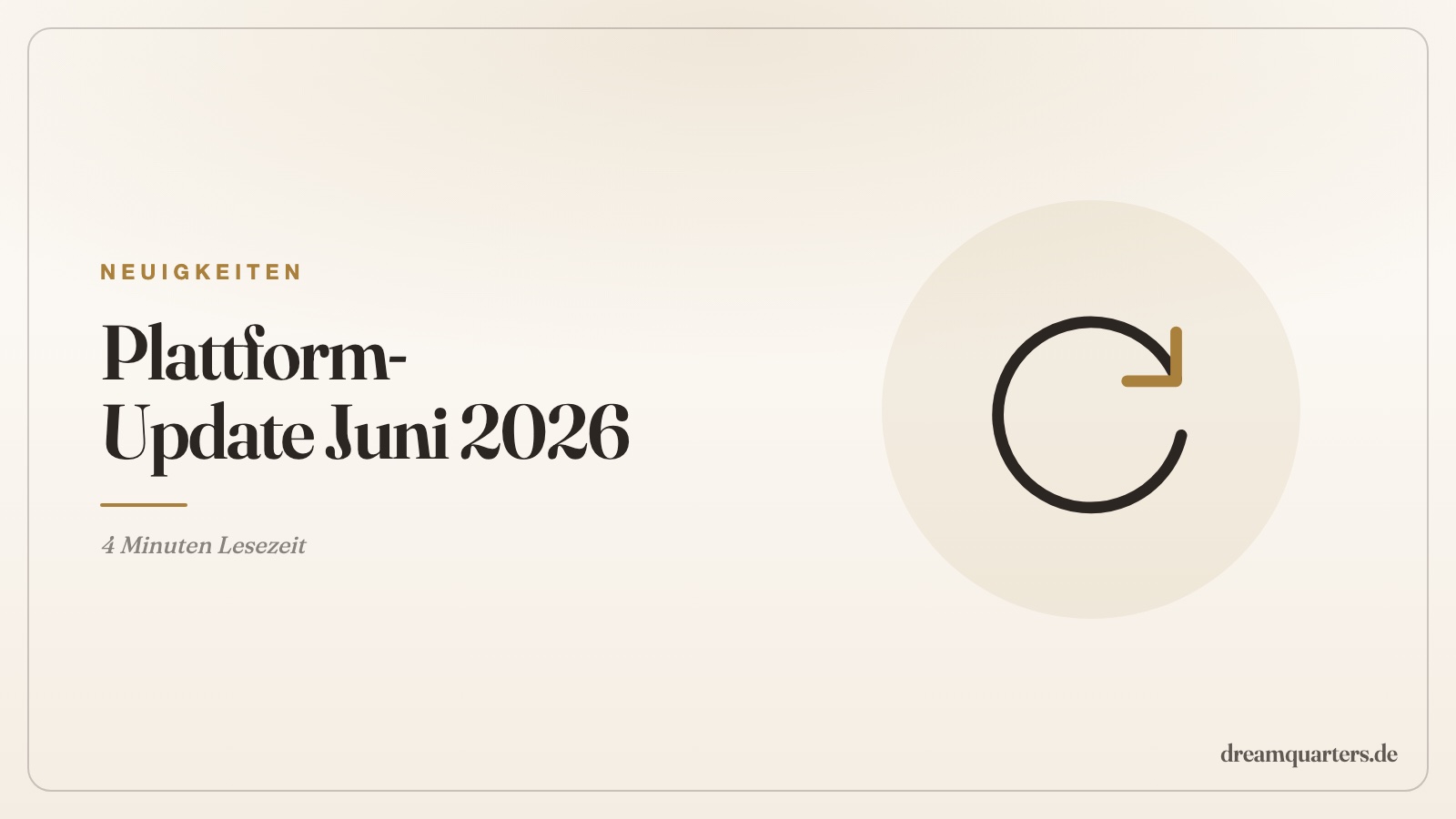 Dream Quarters wird erwachsen – Neue Preise, ehrliche Worte, gleiche Werte