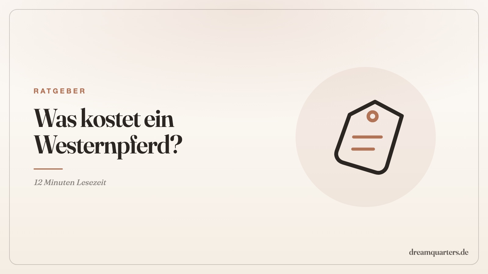 Was kostet ein Westernpferd? Anschaffung und monatliche Kosten ehrlich gerechnet